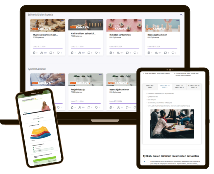 Esimerkkejä verkkokurssialustasta